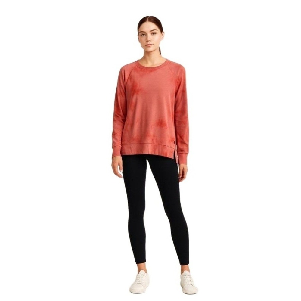 JoyLab Sweatshirt Womens Medium Pink Tie-Dye Long Sleeve Pullover So Soft